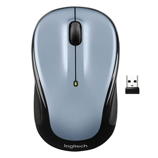 Logitech M325s Wireless Mouse – Grey, 2.4GHz USB Receiver, Compact Ambidextrous Design, 5 Buttons - Globaltech.tc