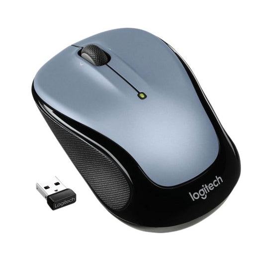 Logitech M325s Wireless Mouse – Grey, 2.4GHz USB Receiver, Compact Ambidextrous Design, 5 Buttons - Globaltech.tc