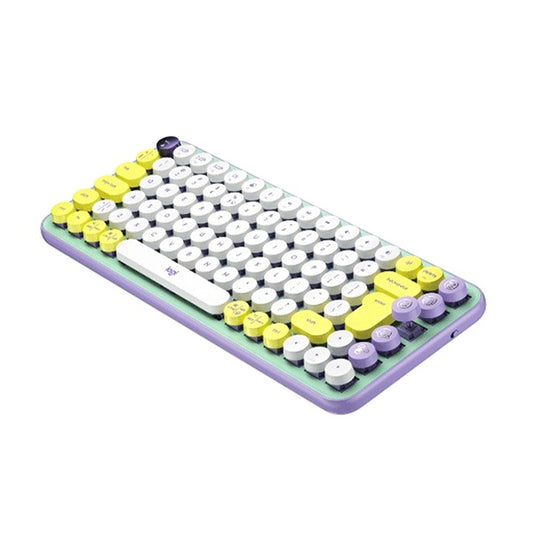 Logitech POP Keys Wireless Mechanical Emoji Keyboard – Daydream, Compact, Colorful, Multi-Device - Globaltech.tc