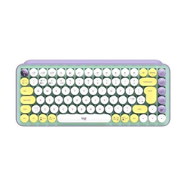 Logitech POP Keys Wireless Mechanical Emoji Keyboard – Daydream, Compact, Colorful, Multi-Device - Globaltech.tc