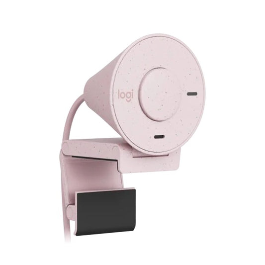 Logitech BRIO 300 Full HD USB Webcam – Rose / White, Plug-and-Play Video - Globaltech.tc