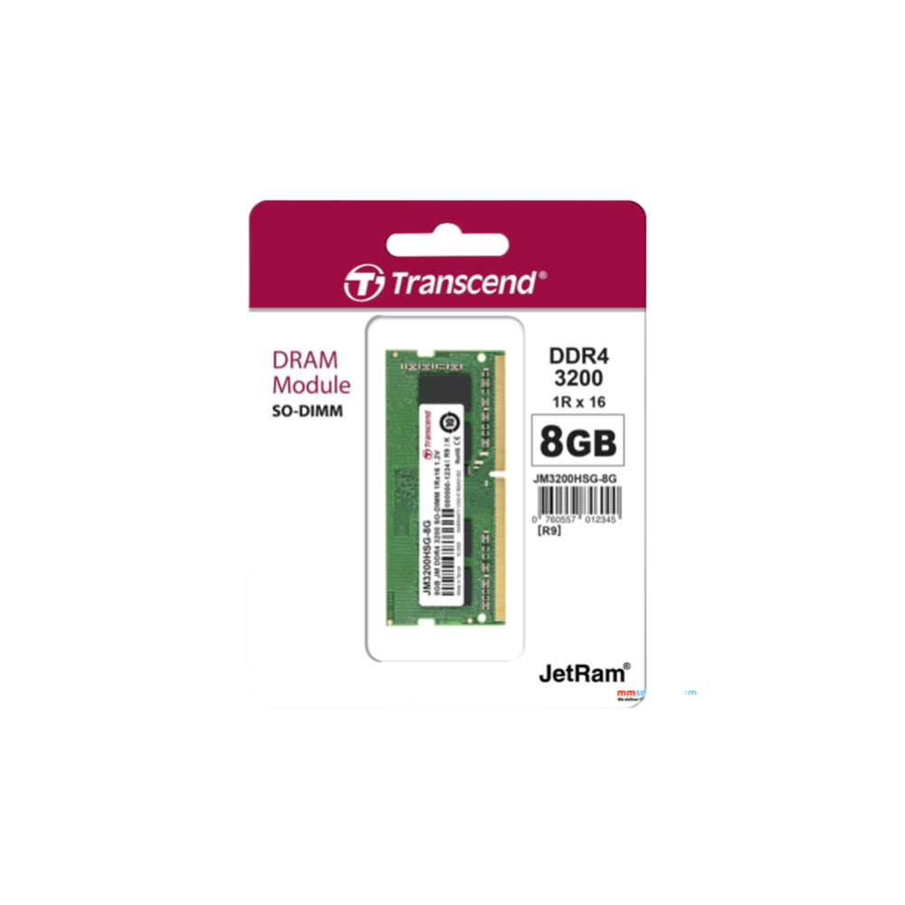Transcend DDR4-3200 RAM SO-DIMM Laptop Memory (SODIMM) – 8GB / 16GB / 32GB