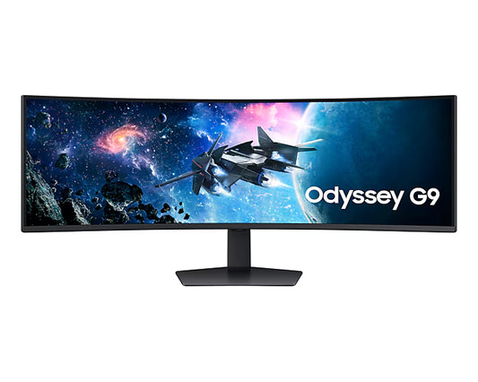 Samsung 49” Odyssey OLED G9 Curved Smart Gaming Monitor – Dual QHD, 240Hz, 0.03ms, FreeSync, Speakers, WiFi, Bluetooth, Remote (LS49CG954EMXUE) - Globaltech.tc