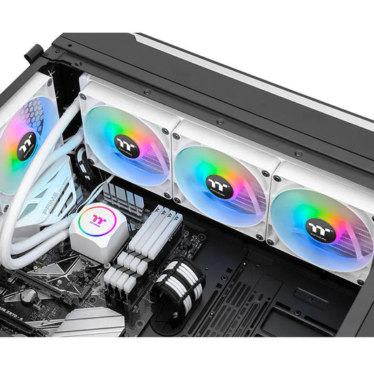 Thermaltake TH420 ARGB Snow Edition – 420mm AIO Liquid Cooler - Globaltech.tc