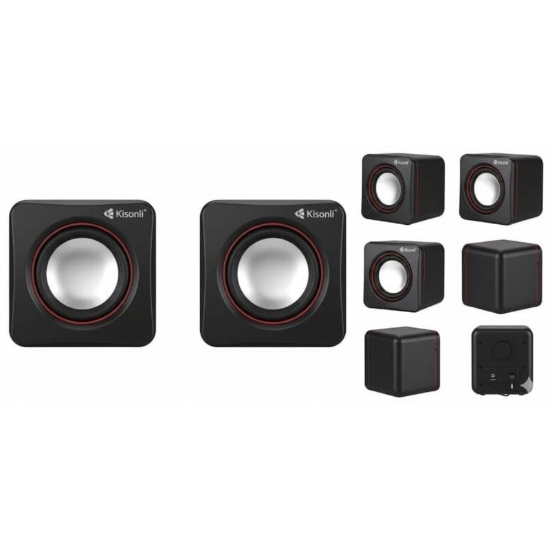 Kisonli V400 USB Speaker Set (2 Pieces, 2x1.5W)