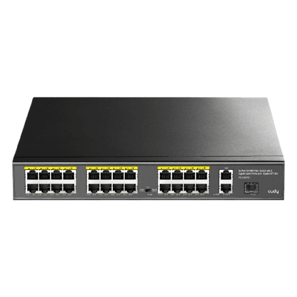 Cudy FS1026PS1 24-Port Fast Ethernet PoE+ Switch with SFP