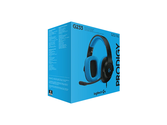 Logitech G233 PRODIGY Gaming Headset – Blue - Globaltech.tc