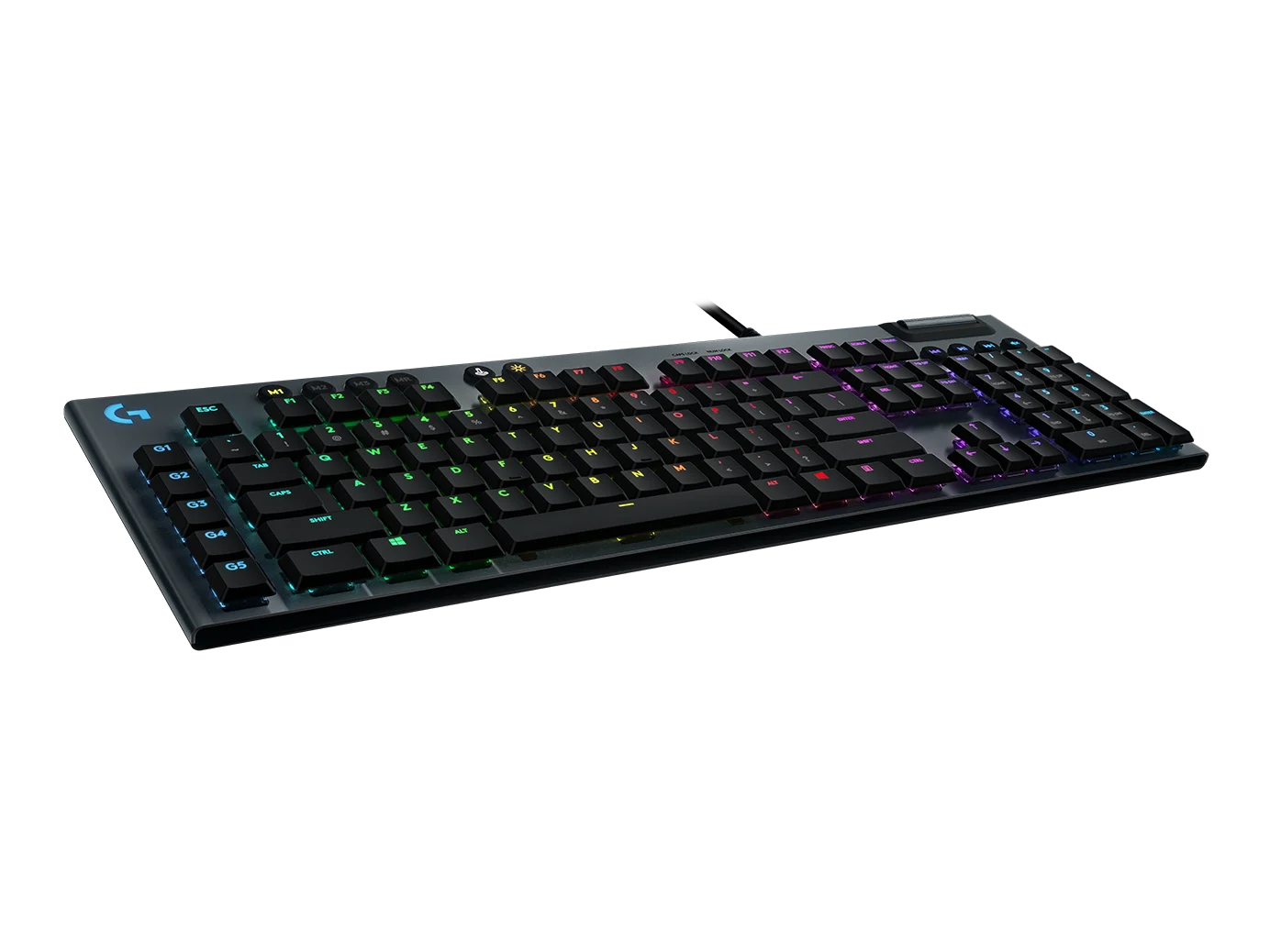 Logitech G815 LIGHTSYNC RGB Mechanical Gaming Keyboard – Low Profile GL Clicky Switch