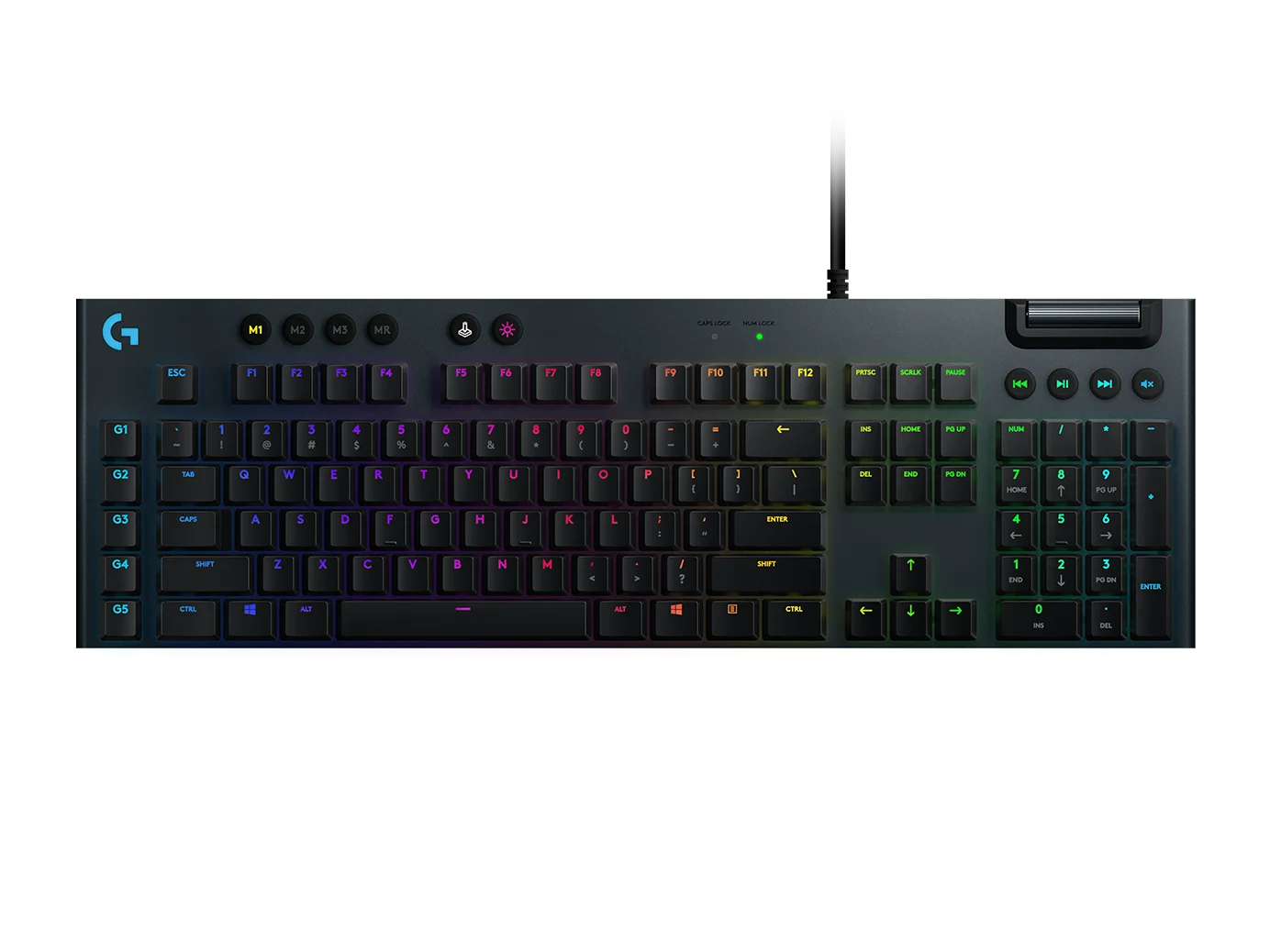 Logitech G815 LIGHTSYNC RGB Mechanical Gaming Keyboard – Low Profile GL Clicky Switch