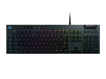 Logitech G815 LIGHTSYNC RGB Mechanical Gaming Keyboard – Low Profile GL Clicky Switch