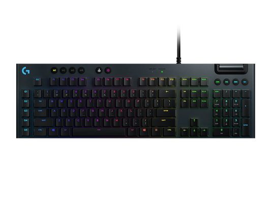Logitech G815 LIGHTSYNC RGB Mechanical Gaming Keyboard – Low Profile GL Clicky Switch
