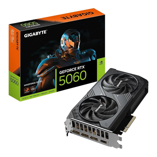 GIGABYTE GeForce RTX™ 5060 WINDFORCE OC 8G – High-Performance Gaming Graphics Card - Globaltech.tc