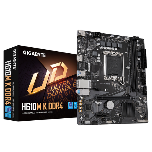 GIGABYTE H610M K DDR4 (Rev. 2.0) – Affordable Micro-ATX Motherboard - Globaltech.tc