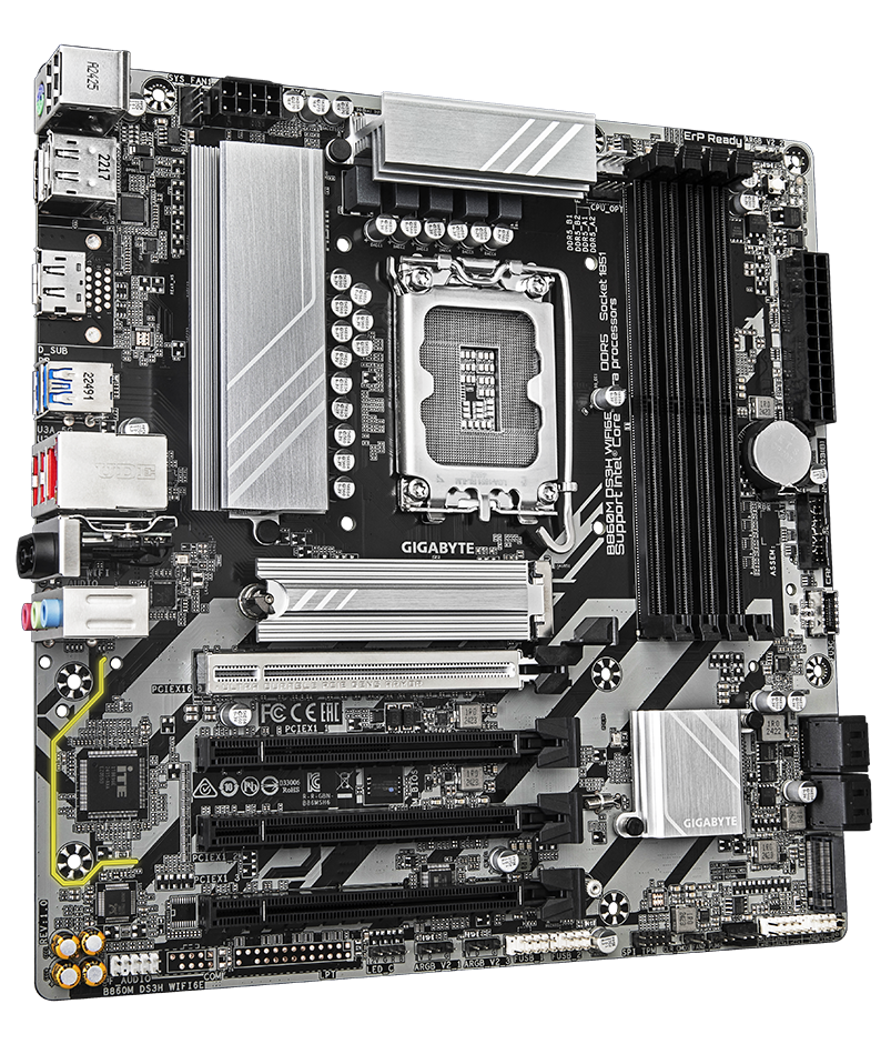 GIGABYTE B860M DS3H WIFI6E 1.0 – Reliable Micro-ATX Motherboard - Globaltech.tc
