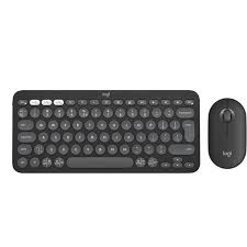 Logitech MK380s Wireless Keyboard & Mouse Combo – Pebble 2, Graphite - Globaltech.tc