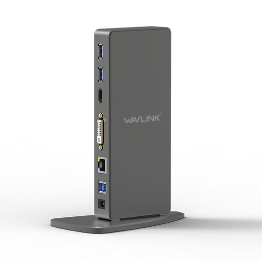 WAVLINK WL-UG39DK7 USB 3.0 Aluminum Universal Docking Station