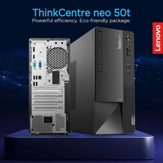 Lenovo ThinkCentre Neo 50t Gen 5 12UD00C2GP Desktop PC – Intel Core i3-14100, 8GB RAM, 512GB NVMe, Intel UHD Graphics 730, DOS, Wired Keyboard and Mouse