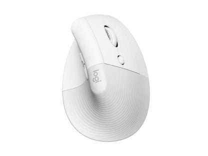 Logitech Lift Vertical Ergonomic Wireless Mouse – Pale Gray, Natural Handshake Grip, Silent Clicks, Long Battery Life - Globaltech.tc