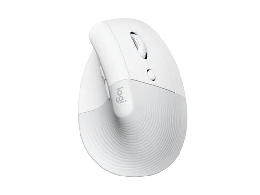 Logitech Lift Vertical Ergonomic Wireless Mouse – Pale Gray, Natural Handshake Grip, Silent Clicks, Long Battery Life - Globaltech.tc