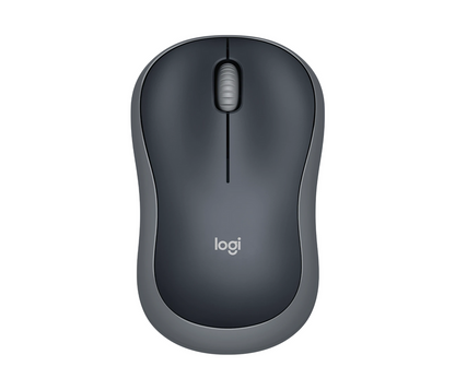 Logitech M185 Wireless Mouse – Black, 2.4GHz USB Receiver, Long Battery Life - Globaltech.tc