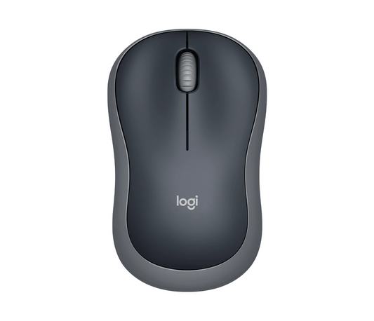 Logitech M185 Wireless Mouse – Black, 2.4GHz USB Receiver, Long Battery Life - Globaltech.tc