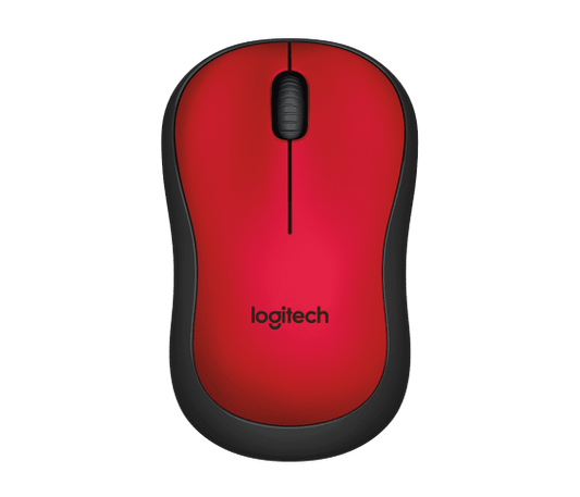 Logitech M220 Silent Wireless Mouse (Red)