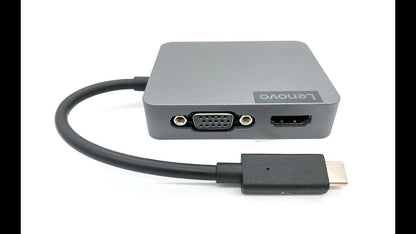Lenovo USB-C Travel Hub Gen 2 (GX91A34575) – HDMI, VGA, Ethernet, USB-A - Globaltech.tc