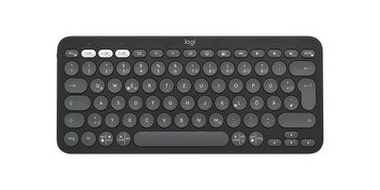 Logitech K380s Bluetooth Keyboard Pebble Keys 2 – Graphite, Compact, Multi-Device, Quiet Typing - Globaltech.tc