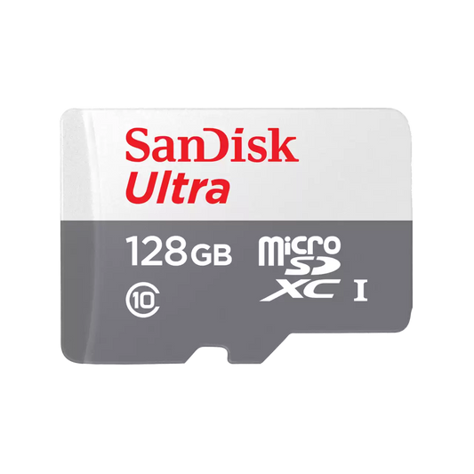 SanDisk Ultra MicroSD – 64GB / 128GB / 256GB, Up to 100MB/s - Globaltech.tc