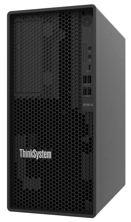 Lenovo ST50 V2 Server – Xeon E-2324G, 16GB ECC, 2x1TB Enterprise HDD, 3Y Warranty - Globaltech.tc