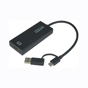 STLab U-1391 USB-C &amp; USB-A to HDMI 4K Adapter