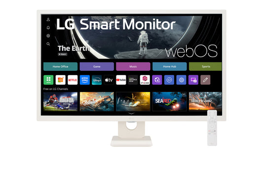 LG 32SR50F-W – 32" FHD IPS Smart Monitor with Speakers - Globaltech.tc
