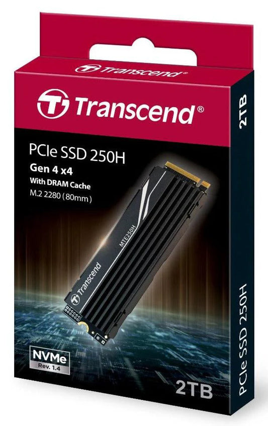 Transcend MTE250H M.2 NVMe Gen4 SSD – 2TB, PCIe Gen4 x4, Internal SSD - Globaltech.tc