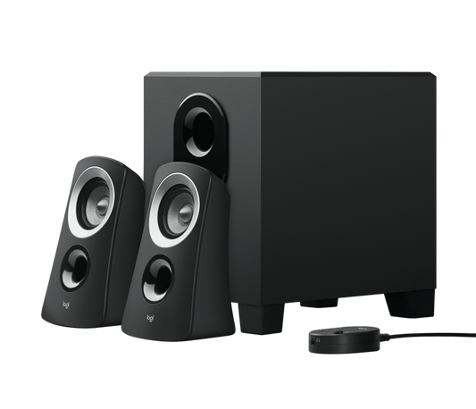 Logitech Z313 25W Stereo Speakers with Subwoofer – Rich Multimedia Sound - Globaltech.tc